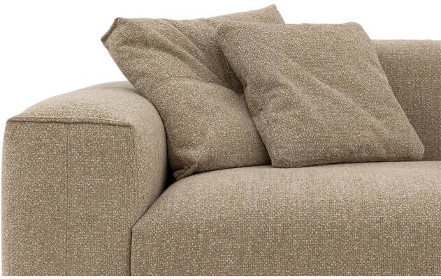 Goossens loungebank lago bruin stof - 8252192-{merk}-lago-bank-stof-bruin-09